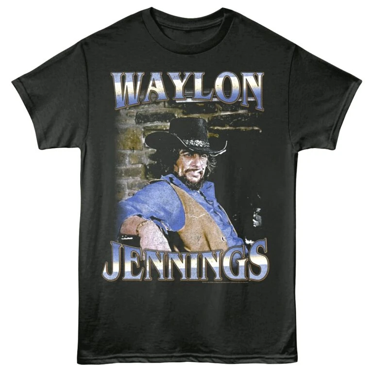 Waylon Jennings Smoking Men’s T Shirt