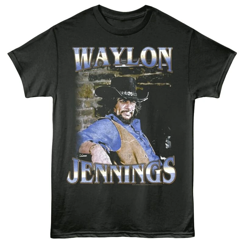Waylon Jennings Smoking Men’s T Shirt