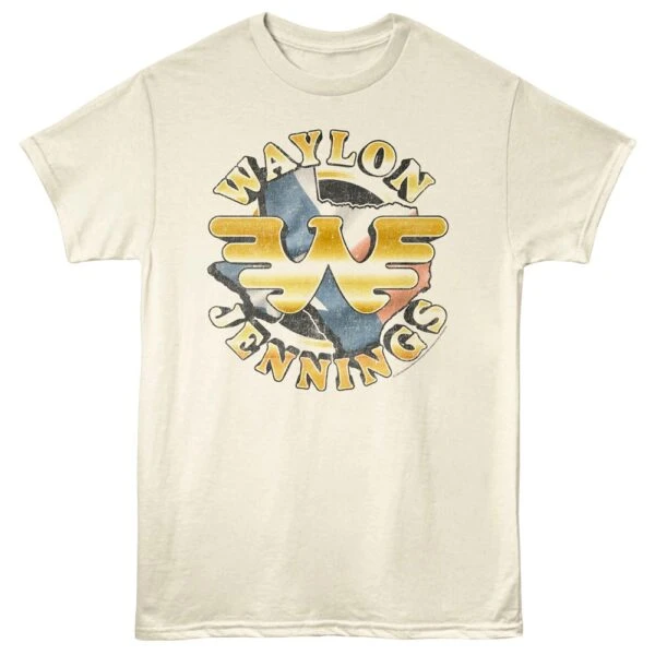Waylon Jennings Texas Logo Men’s T Shirt