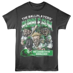 Big League Chew Ballplayers Gum Green Team Men's T Shirt