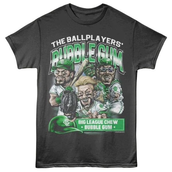 Big League Chew Ballplayers Gum Green Team Men's T Shirt