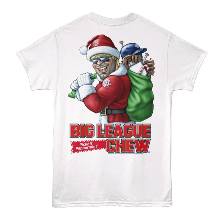 Big League Chew Pickoff Peppermint Santa Men's T Shirt
