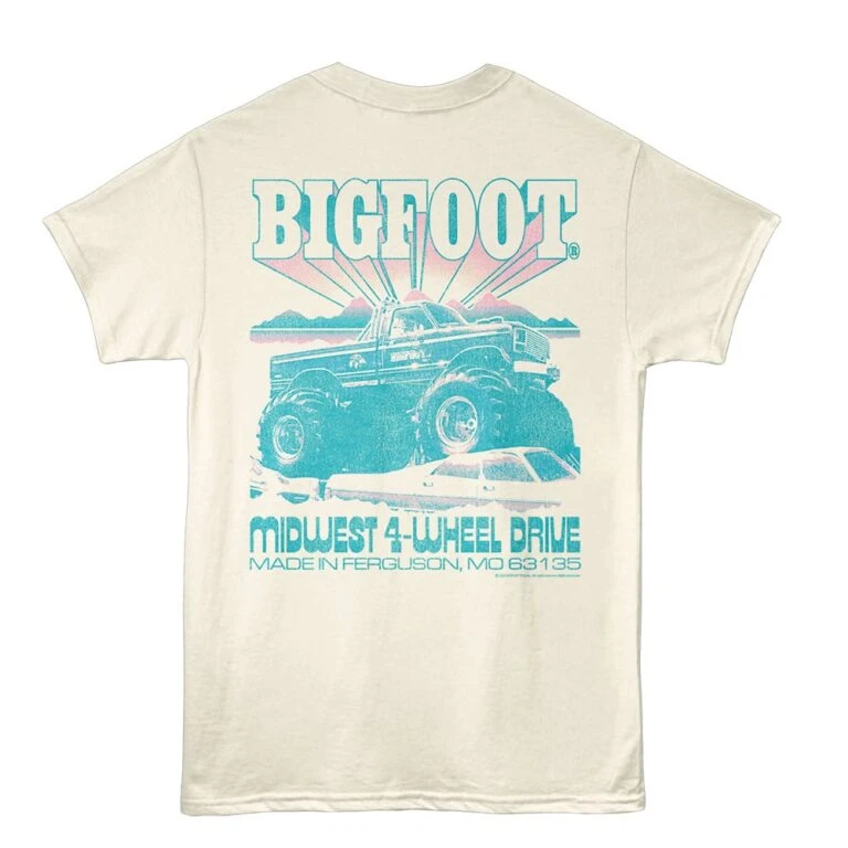 Bigfoot Truck Midwest 4-Wheel Drive Men’s T Shirt