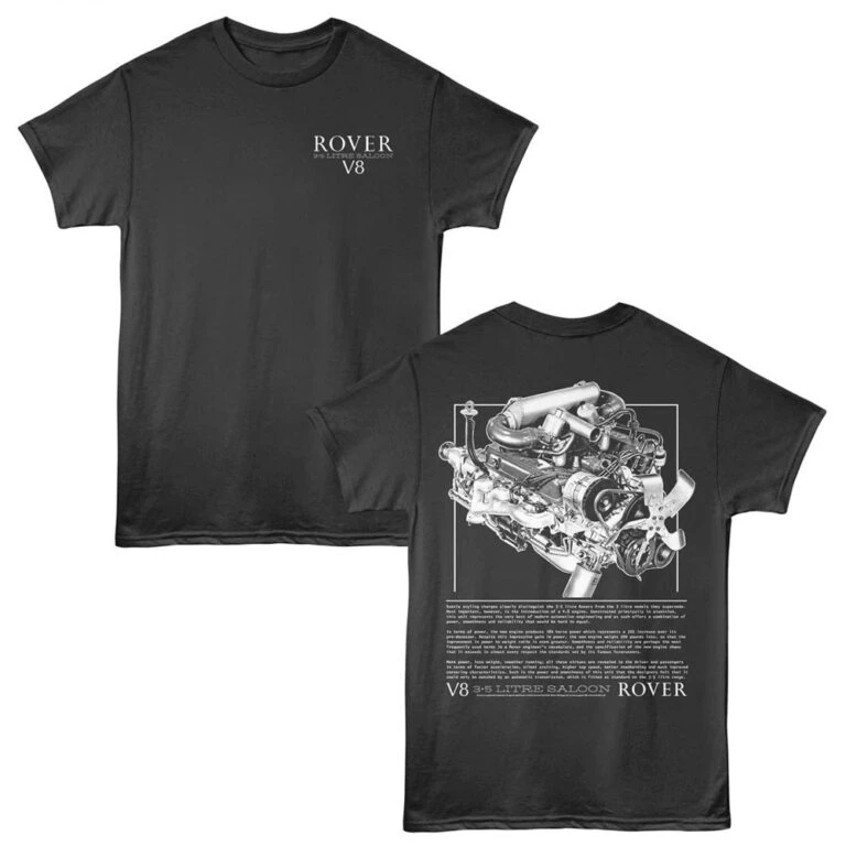 Rover V8 Saloon Engine Men's T Shirt