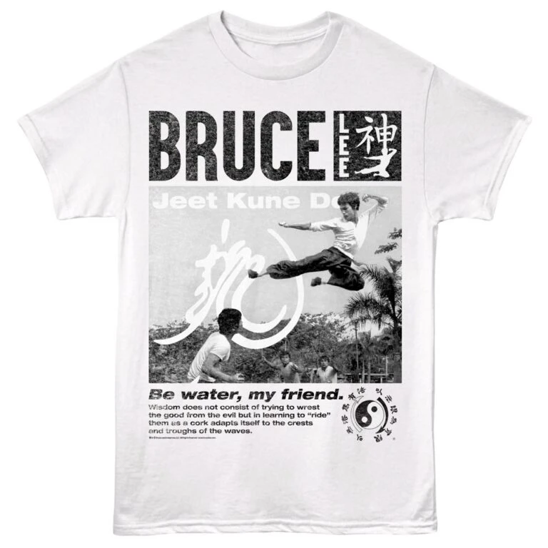 Bruce Lee Flying Wisdom Men’s T Shirt