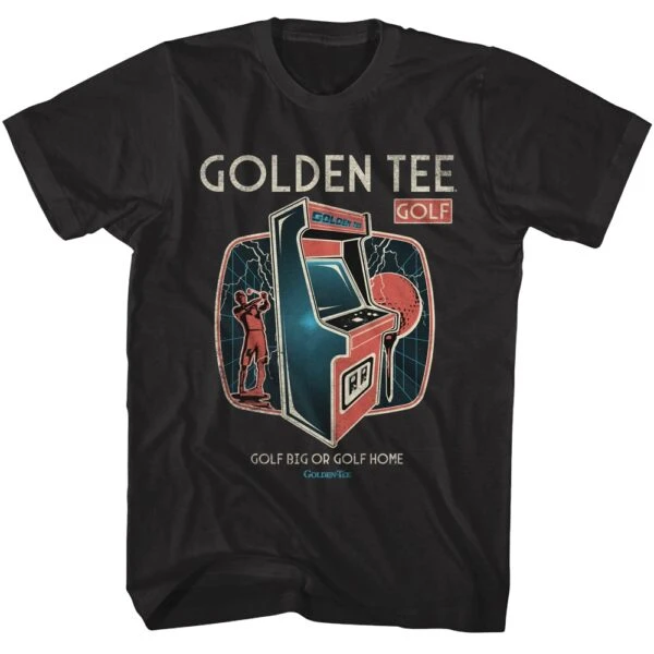 Golden Tee Mens tshirt Golf Big or Go Home Black GLD522