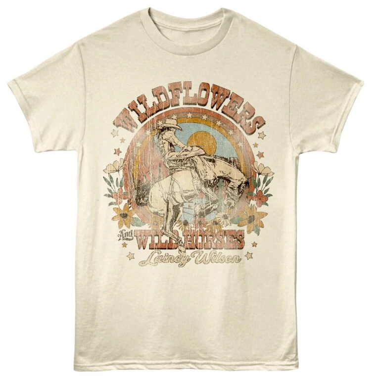 Lainey Wilson Wildflowers and Wild Horses Men's T Shirt