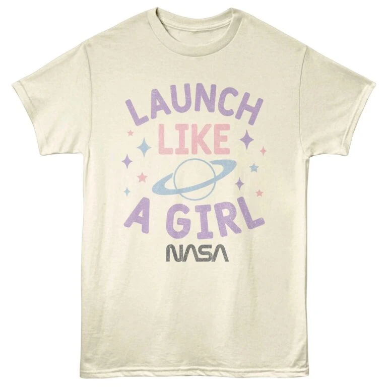 NASA Launch like a Girl Men's T Shirt