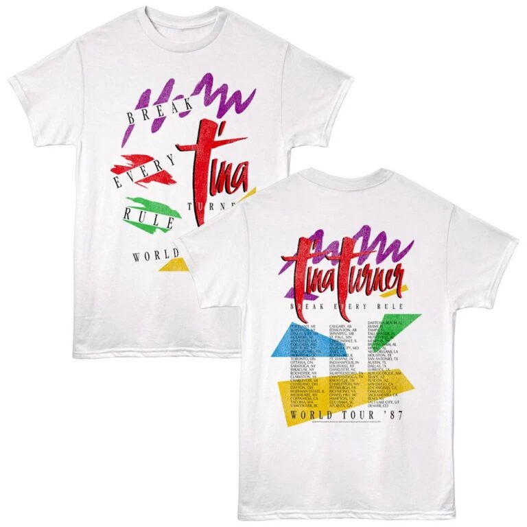 Tina Turner Break Every Rule Tour 87 Men's T Shirt
