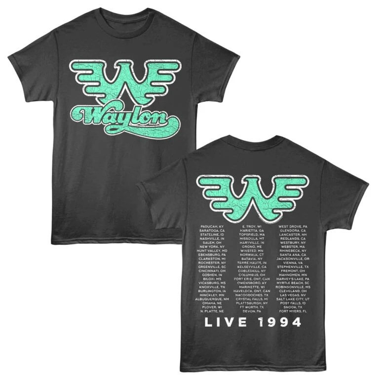 Waylon Jennings Live Tour 1994 Men’s T Shirt