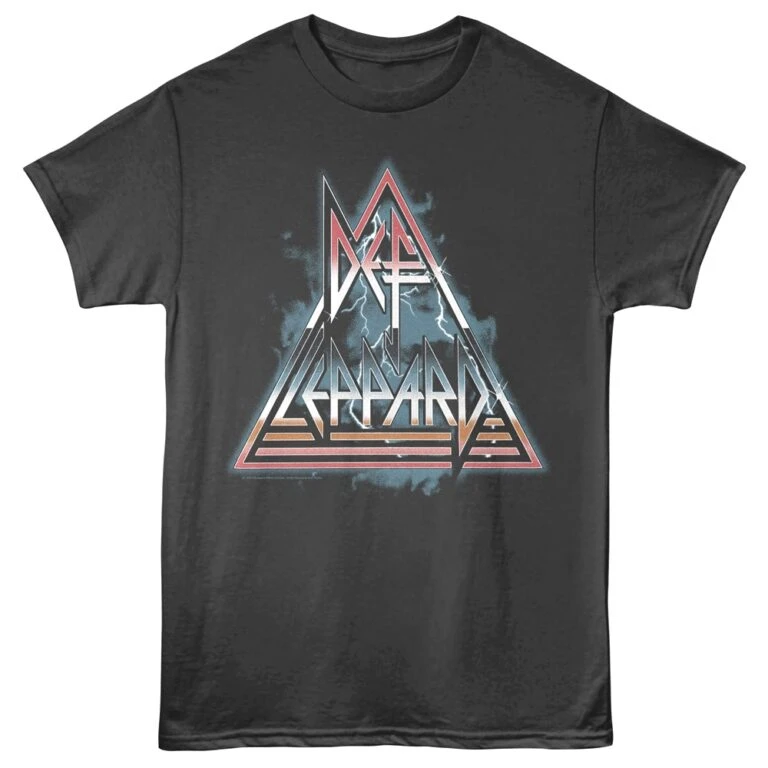 Def Leppard Chrome Logo Men's T Shirt