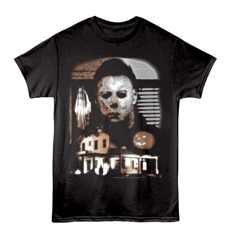 Halloween Half-Tone Hell Men's T Shirt