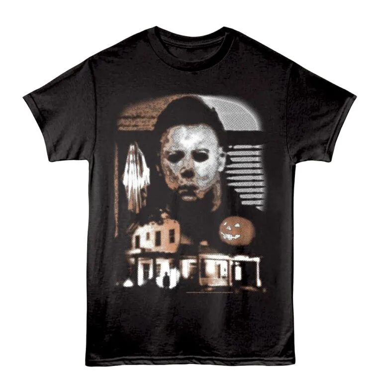 Halloween Half-Tone Hell Men's T Shirt