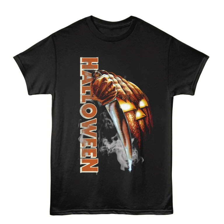 Halloween Smokin Pumpkin Men's T Shirt