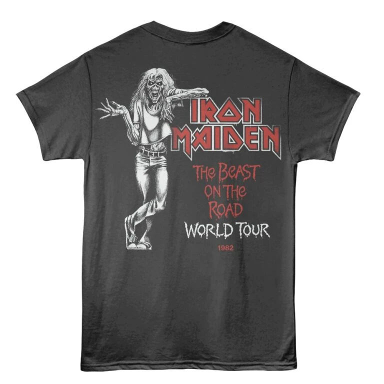 Iron Maiden World Tour 1982 Men's T Shirt