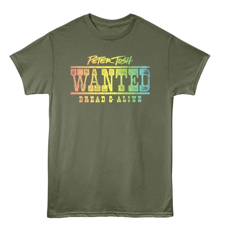 Peter Tosh Wanted Dread & Alive Tour Men's T Shirt
