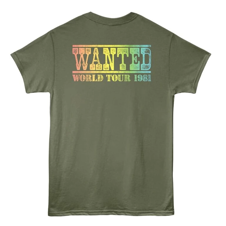 Peter Tosh Wanted Dread & Alive Tour Men's T Shirt