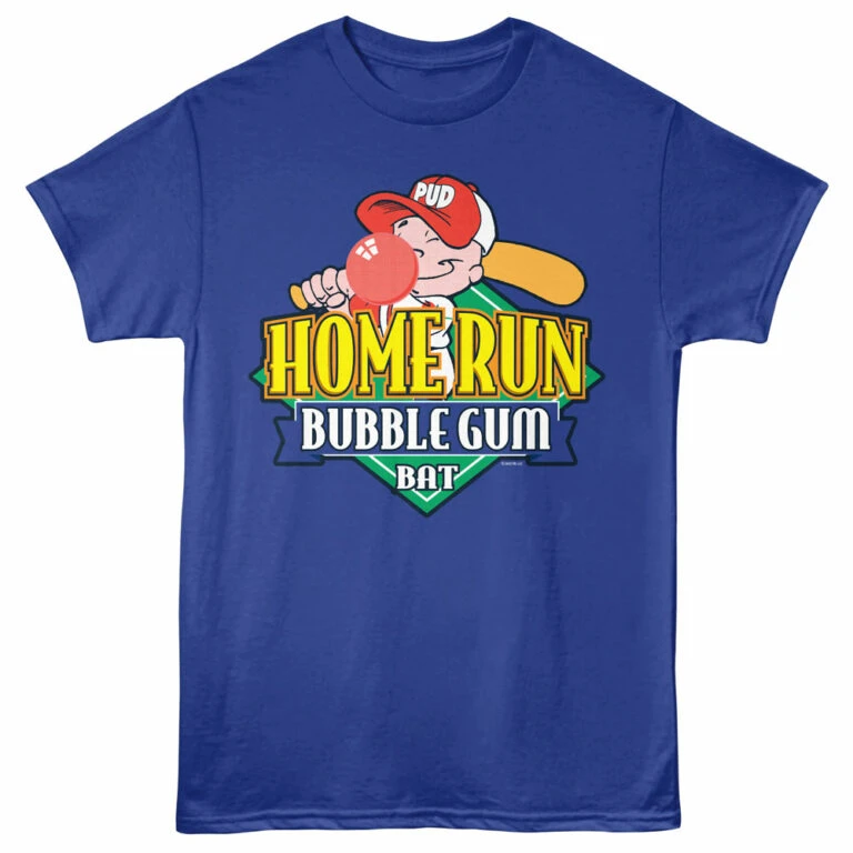 Home Run Bubble Gum Men's T Shirt Blue