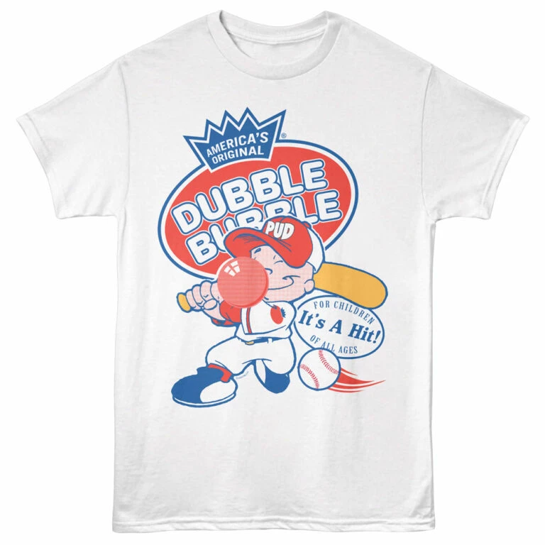 Dubble Bubble It's a Hit Men's T Shirt White