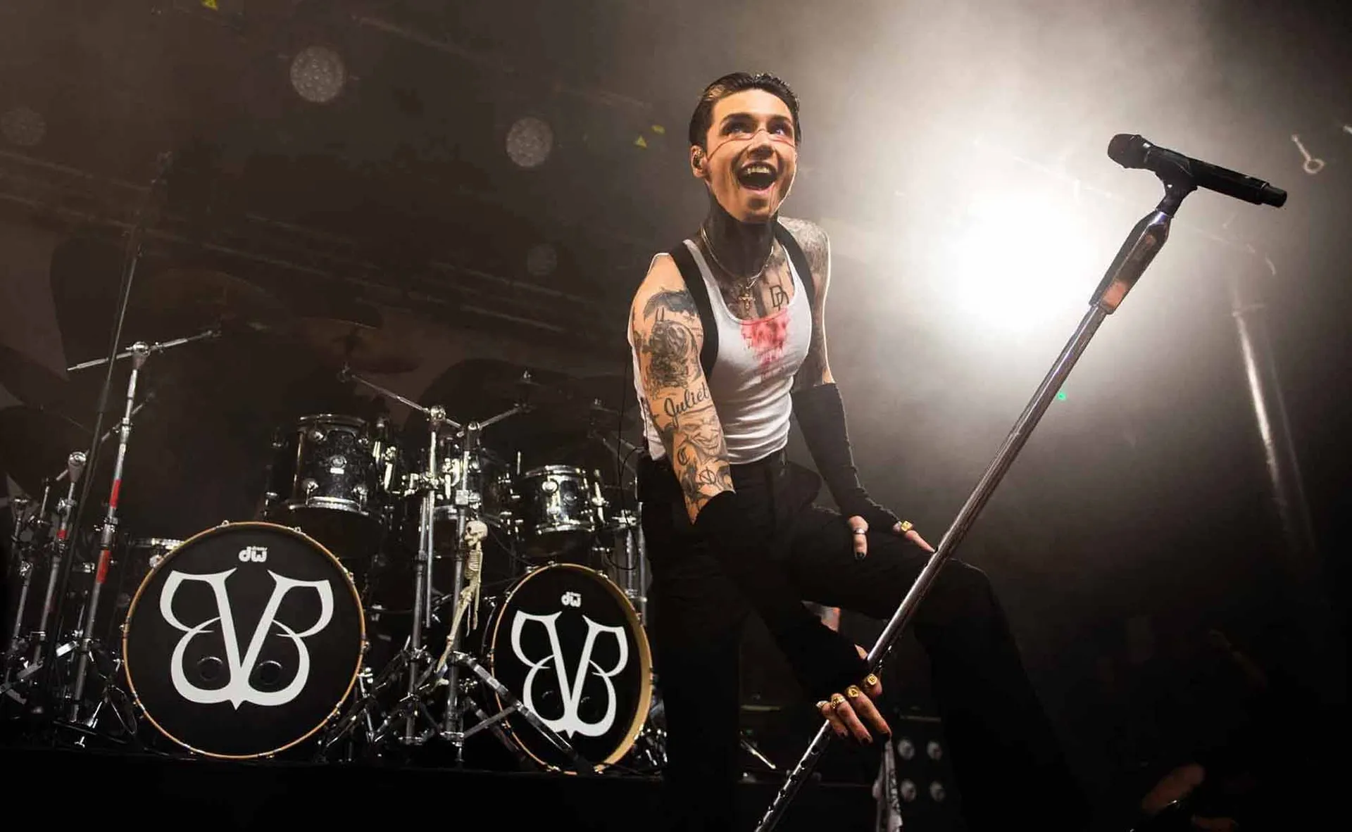 Black Veil Brides on stage