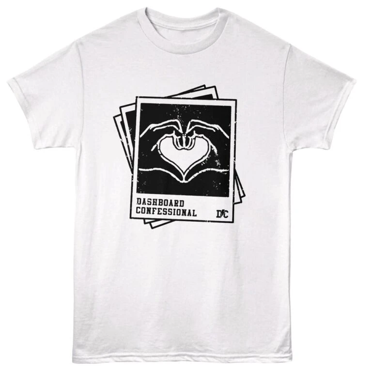 Dashboard Confessional Hands Down Men's T Shirt White