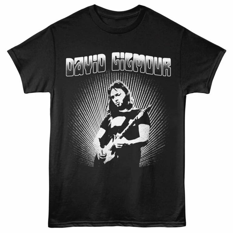 David Gilmour Vintage Sunburst Men's T Shirt Black