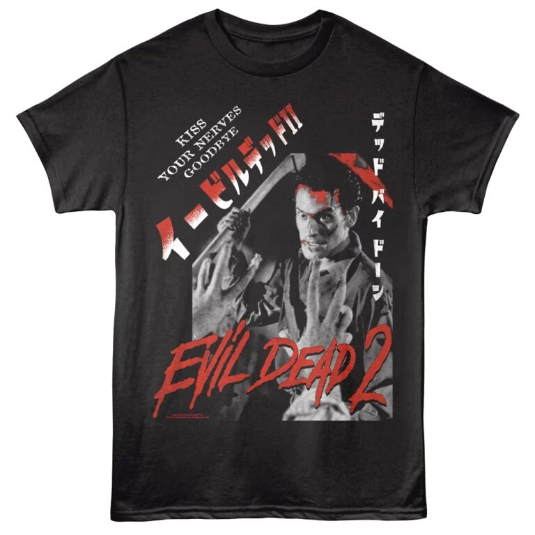 Evil Dead 2 Japanese Nerves Men's T Shirt Black