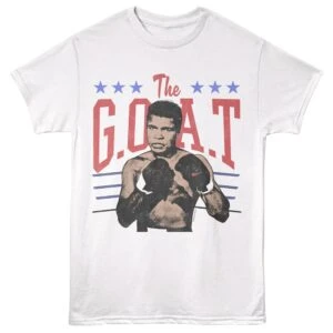 Muhammad Ali GOAT Stars Men's T Shirt White