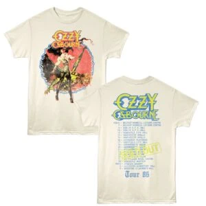 Ozzy Osbourne Original Sin UK Tour 86 Men's T Shirt Ivory