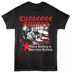 Tuskegee Airmen Black History Men's T Shirt Black