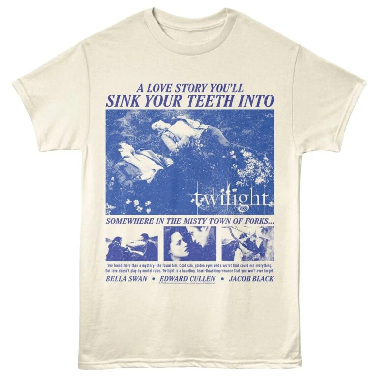 Twilight Sink Your Teeth Into Men's T Shirt Ivory