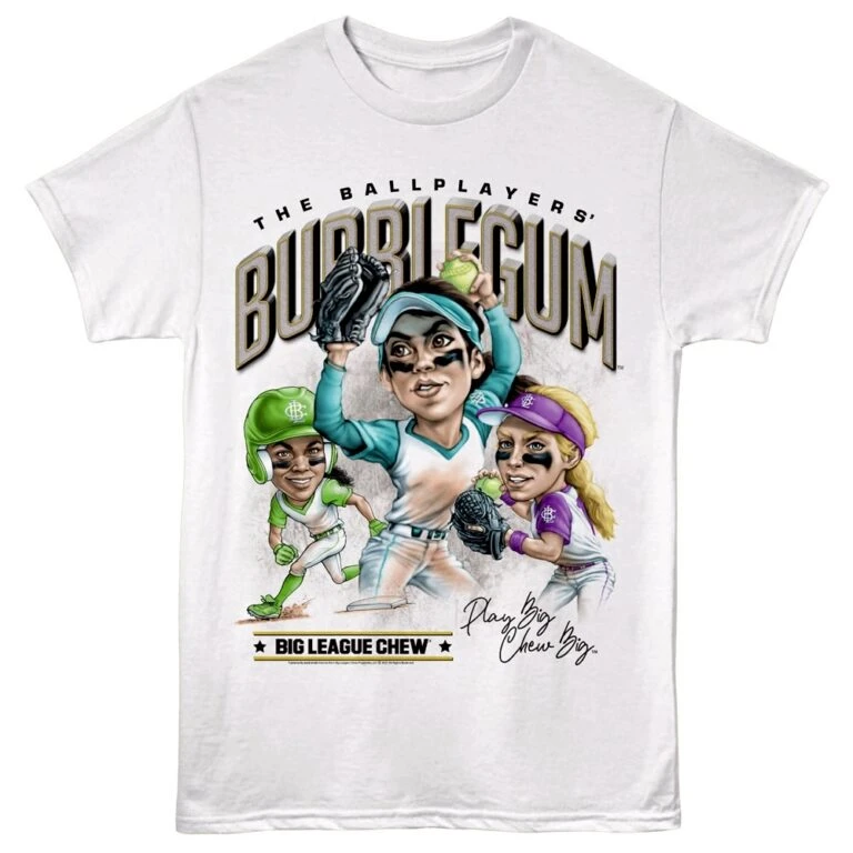 Big League Chew Softball Players Men's T Shirt White
