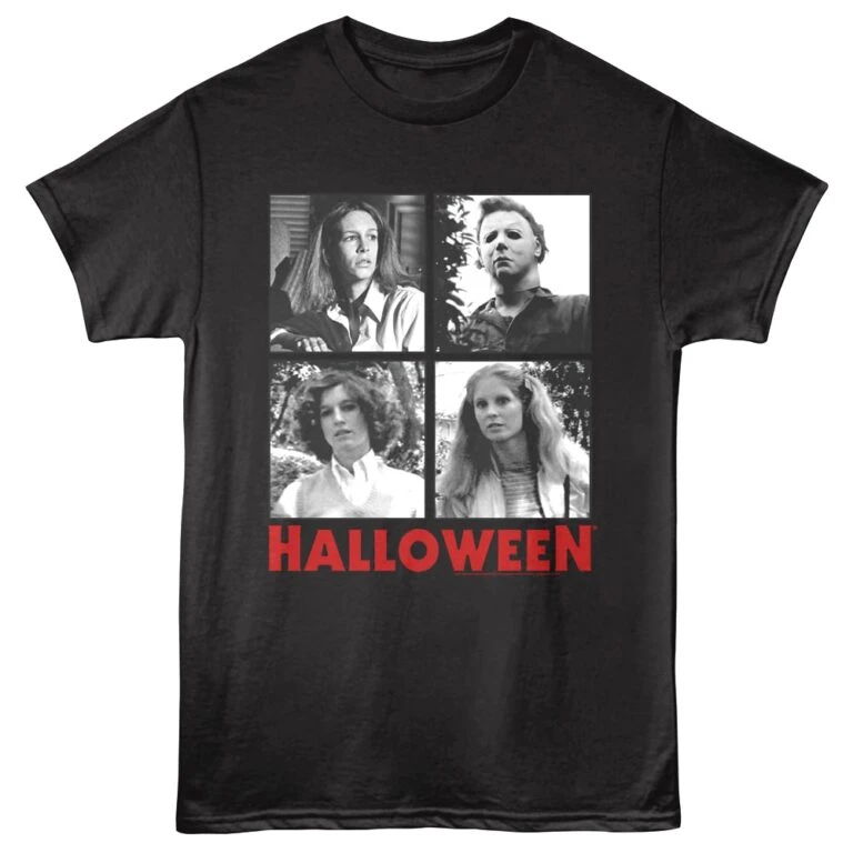 Halloween Celebrity Squares Men's T Shirt Black